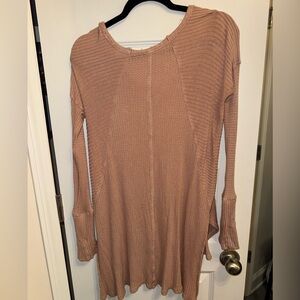 Women's Ribbed Knit Tunic Top